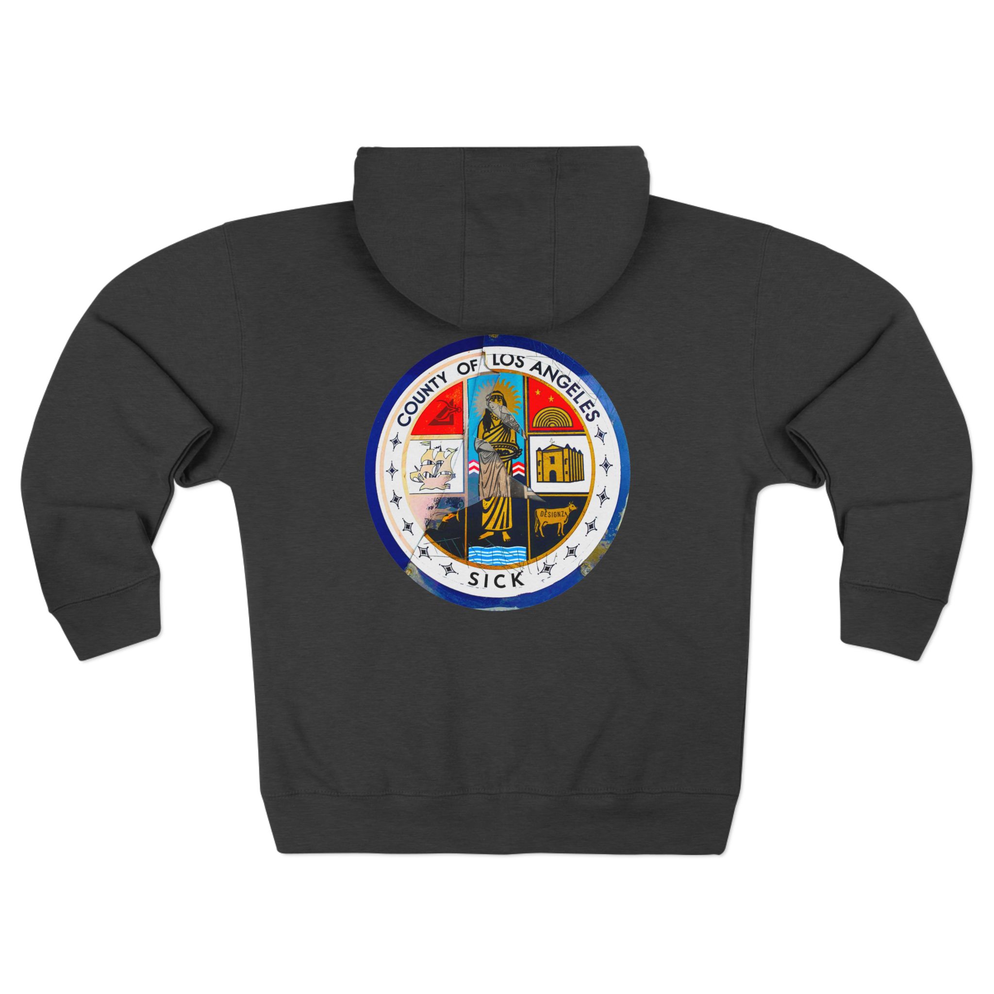 LA County is vSICK Full Zip Hoodie - Image 3